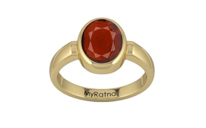 Ashtadhatu Hessonite Garnet Ring Prime Quality (R6)