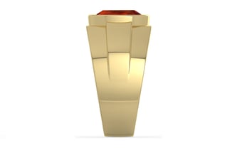 Ashtadhatu Hessonite Garnet Ring Rare Quality (R1)