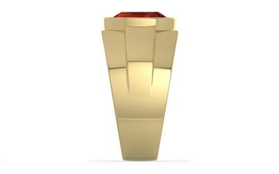 Ashtadhatu Hessonite Garnet Ring Rare Quality (R1)