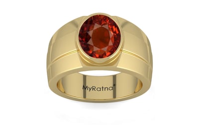 Ashtadhatu Hessonite Garnet Ring Rare Quality (R1)