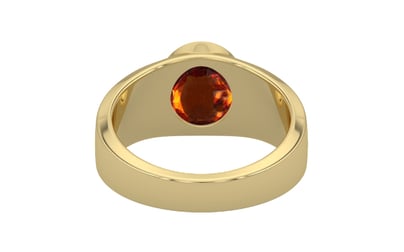 Ashtadhatu Hessonite Garnet Ring Rare Quality (R10)