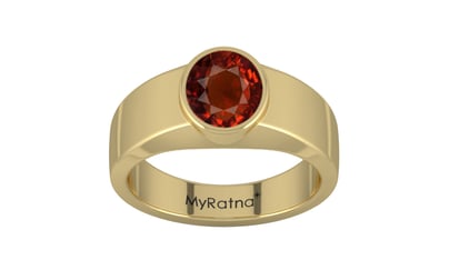 Ashtadhatu Hessonite Garnet Ring Rare Quality (R10)