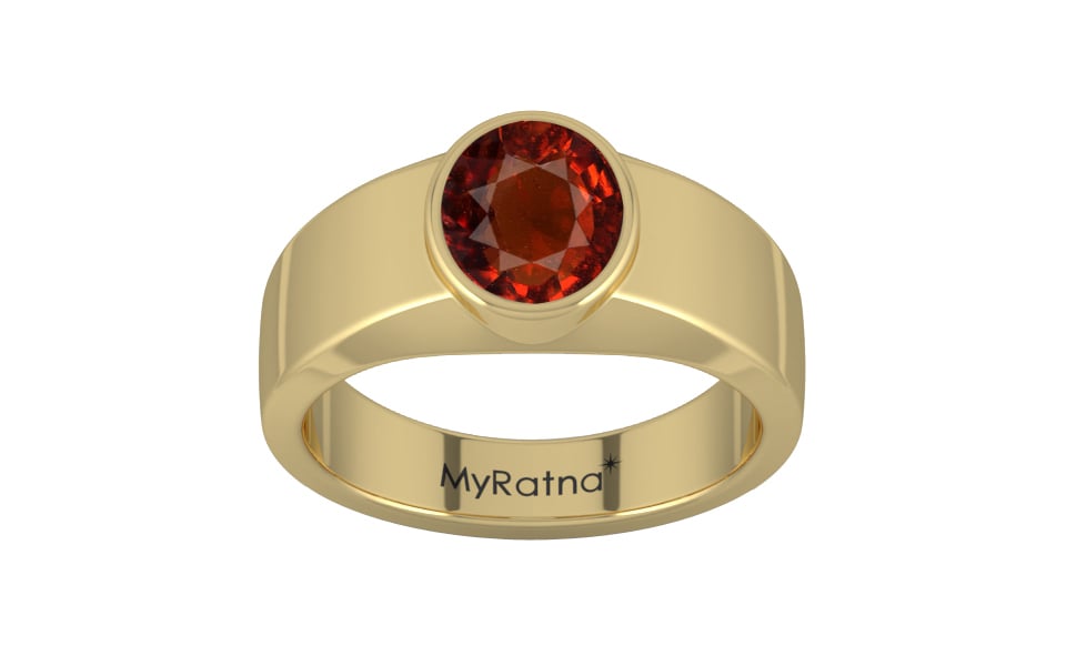 Ashtadhatu Hessonite Garnet Ring Rare Quality (R10)