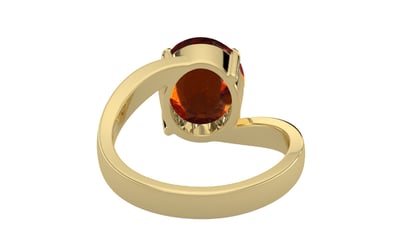 Ashtadhatu Hessonite Garnet Ring Rare Quality (R2)