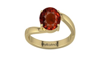 Ashtadhatu Hessonite Garnet Ring Rare Quality (R2)