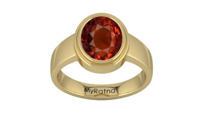 Ashtadhatu Hessonite Garnet Ring Rare Quality (R3)