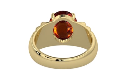 Ashtadhatu Hessonite Garnet Ring Rare Quality (R4)