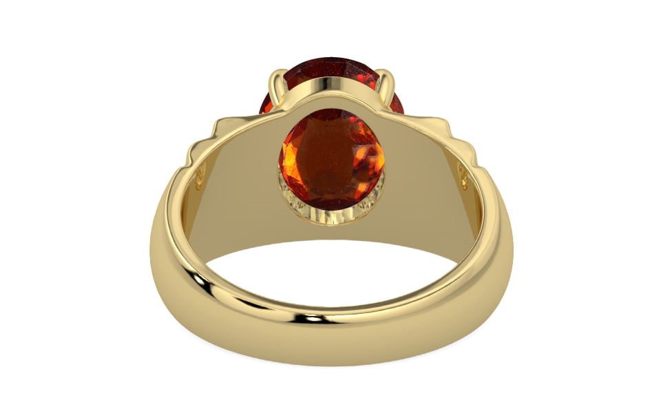 Ashtadhatu Hessonite Garnet Ring Rare Quality (R4)