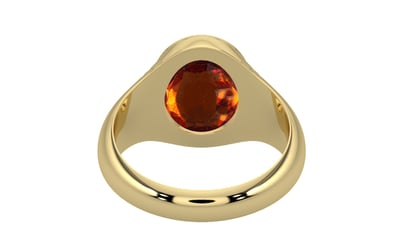 Ashtadhatu Hessonite Garnet Ring Rare Quality (R7)