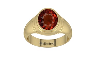 Ashtadhatu Hessonite Garnet Ring Rare Quality (R7)