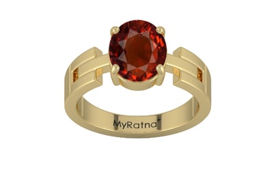 Ashtadhatu Hessonite Garnet Ring Rare Quality (R8)