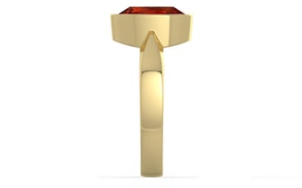 Ashtadhatu Hessonite Garnet Ring Rare Quality (R9)