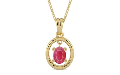 Ashtadhatu Ruby Pendant Fine Quality (P2)