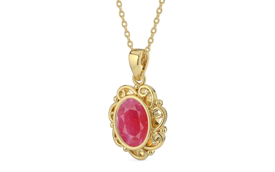 Ashtadhatu Ruby Pendant Fine Quality (P5)