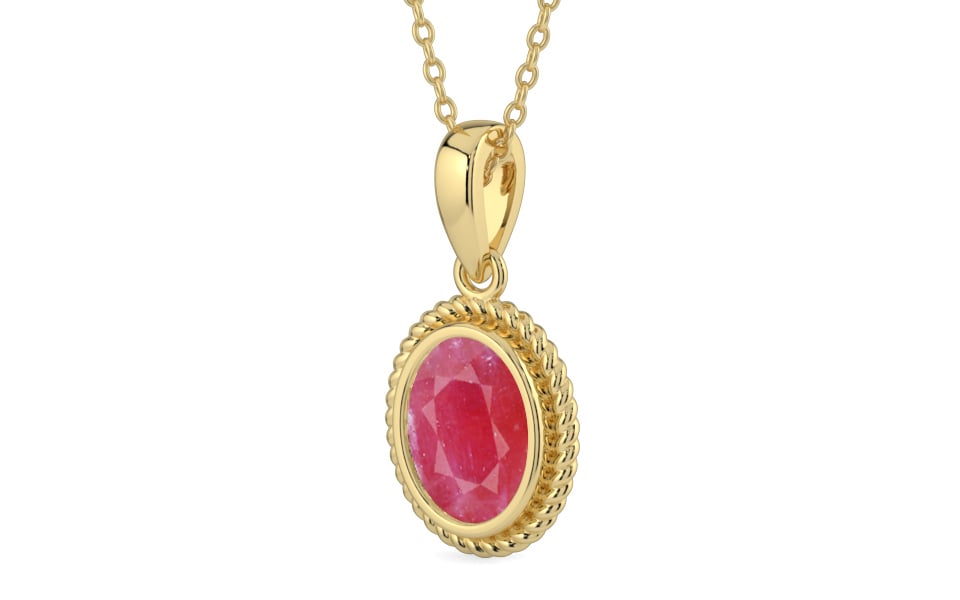 Ashtadhatu Ruby Pendant Fine Quality (P7)