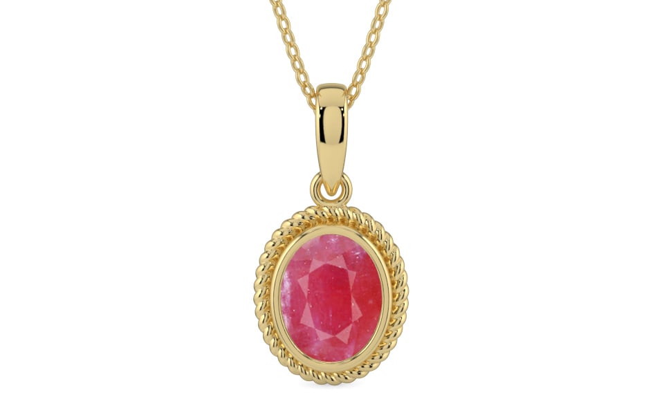 Ashtadhatu Ruby Pendant Fine Quality (P7)