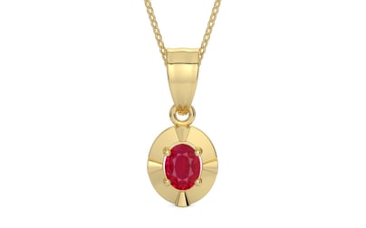 Ashtadhatu Ruby Pendant Limited Quality (P11)