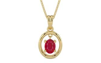 Ashtadhatu Ruby Pendant Limited Quality (P2)