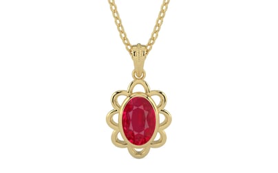 Ashtadhatu Ruby Pendant Limited Quality (P3)