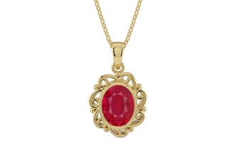 Ashtadhatu Ruby Pendant Limited Quality (P5)