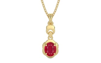 Ashtadhatu Ruby Pendant Limited Quality (P6)