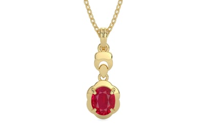Ashtadhatu Ruby Pendant Limited Quality (P6)