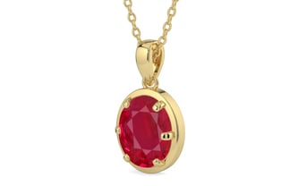 Ashtadhatu Ruby Pendant Limited Quality (P8)