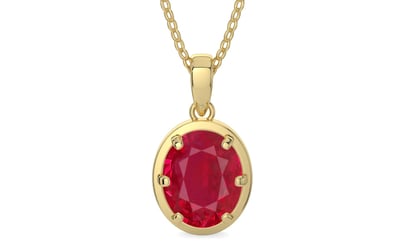 Ashtadhatu Ruby Pendant Limited Quality (P8)