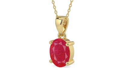 Ashtadhatu Ruby Pendant Prime Quality (P10)