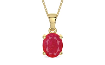Ashtadhatu Ruby Pendant Prime Quality (P10)