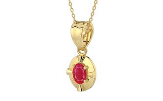 Ashtadhatu Ruby Pendant Prime Quality (P11)