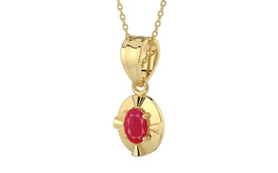 Ashtadhatu Ruby Pendant Prime Quality (P11)
