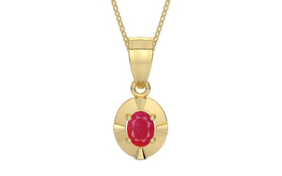 Ashtadhatu Ruby Pendant Prime Quality (P11)