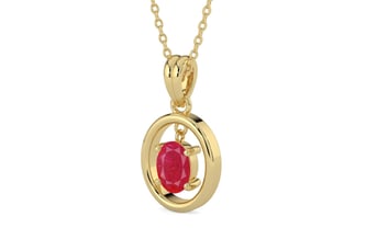 Ashtadhatu Ruby Pendant Prime Quality (P2)