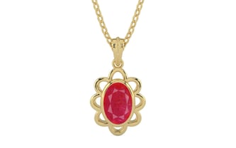 Ashtadhatu Ruby Pendant Prime Quality (P3)