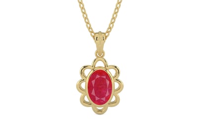 Ashtadhatu Ruby Pendant Prime Quality (P3)