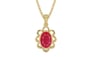 Ashtadhatu Ruby Pendant Prime Quality (P3)