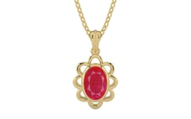 Ashtadhatu Ruby Pendant Prime Quality (P3)