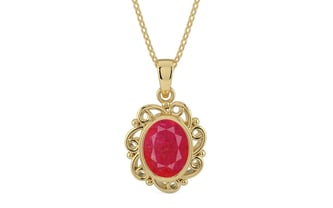 Ashtadhatu Ruby Pendant Prime Quality (P5)