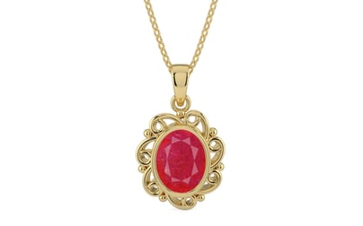Ashtadhatu Ruby Pendant Prime Quality (P5)
