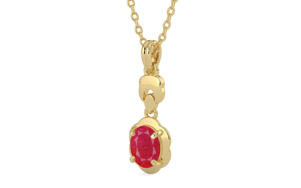Ashtadhatu Ruby Pendant Prime Quality (P6)