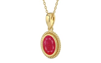 Ashtadhatu Ruby Pendant Prime Quality (P7)