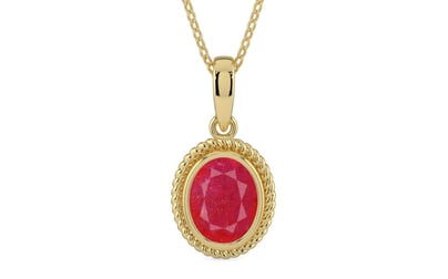 Ashtadhatu Ruby Pendant Prime Quality (P7)