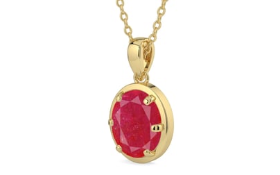 Ashtadhatu Ruby Pendant Prime Quality (P8)