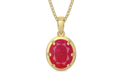 Ashtadhatu Ruby Pendant Prime Quality (P8)