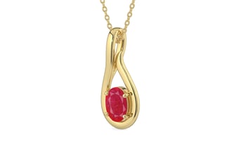 Ashtadhatu Ruby Pendant Prime Quality (P9)