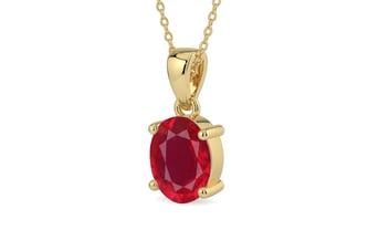 Ashtadhatu Ruby Pendant Rare Quality (P10)