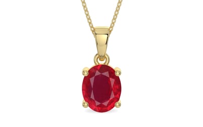 Ashtadhatu Ruby Pendant Rare Quality (P10)