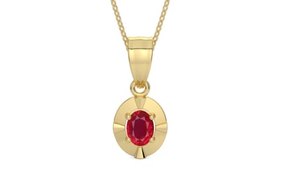 Ashtadhatu Ruby Pendant Rare Quality (P11)