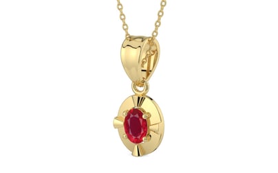 Ashtadhatu Ruby Pendant Rare Quality (P11)